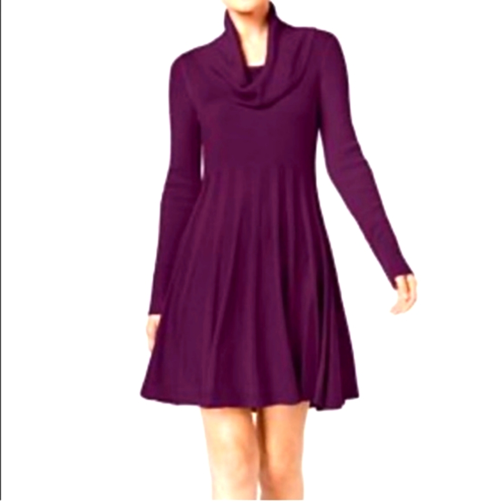 Calvin Klein Plum long sleeve sweater dress
